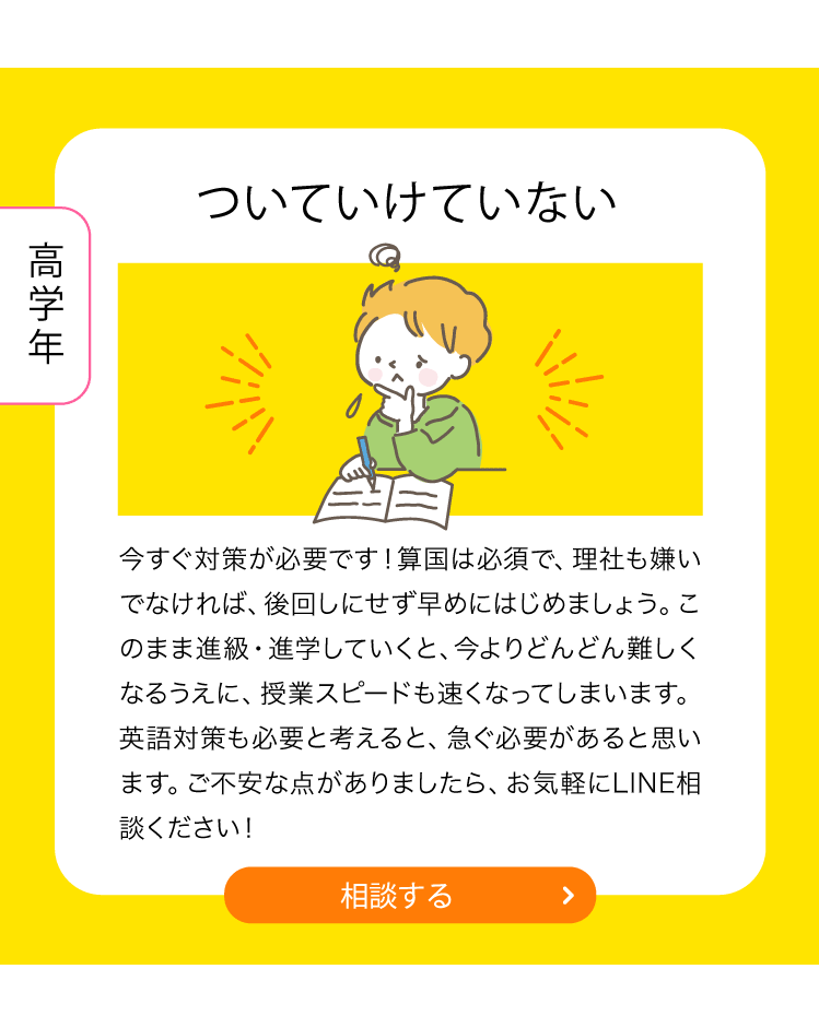 ついていけない